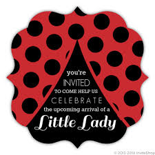 You can use these templates for making the best ladybug baby shower invitation. Red Baby Shower Invitations Online