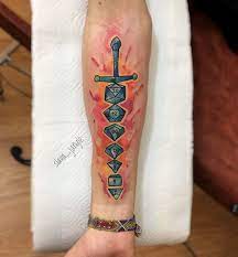 Oc Got My First Tattoo Inspired By The Awesome Rpg Dnd Tattoos Geek Tattoo Dice Tattoo