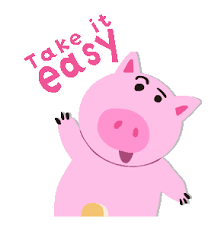 #danger is your companion #1948 #american red cross #take it easy #gif #1940s #relax #words. Toy Story S Pig Waves You Off Saying Take It Easy Gif
