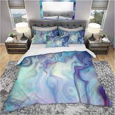 Mandala bedding sets, bohemian duvet covers, comforters, personalized bedding, bed sheets, throw pillows, galaxy bedding, mandala & bohemian abstract colorful painting world map bedding, bohemian wanderlust world map duvet cover set in purple ping and green, modern wanderlust world. Designart Marbled Colours In Shades Of Turquoise And Purple Modern Contemporary Bedding Set Duvet Cover Shams On Sale Overstock 24240579