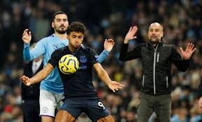 Manchester city striker sergio aguero marks his final appearance at etihad stadium with two goals as the new premier league champions end their domestic campaign with a thumping win over everton. Everton V Man City Postponed Due To Covid 19 Cases