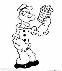 This eating spinach popeye coloring pages would make your activity extra vivid. Spinach And Popeye S119f Coloring Pages Printable