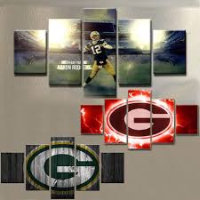 Green Bay Packer Football Sport Painting Printed Canvas Wall Art Home Decor 5pcs Unbranded Greenbaypacker