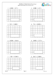 add decimals with different decimal places addition in year 5 age 9 10 by urbrainy com