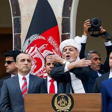 Embassy personnel in kabul evacuate, president biden stepped aboard marine one in delaware en route to camp. Ghani Takes The Oath Of Afghan President His Rival Does Too The New York Times