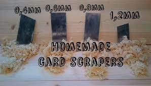 Work your way up to finer stones, lapping the face only near the jointed edge. Homemade Card Scrapers 6 Steps With Pictures Instructables