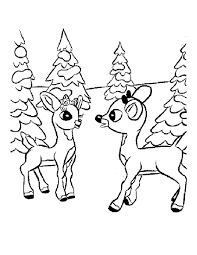 Christmas reindeer coloring page vector. Free Printable Reindeer Coloring Pages For Kids
