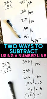 I love anchor charts because they are a great visual for students + they include different strategies if one doesn't work so well. Two Ways To Subtract Using A Number Line