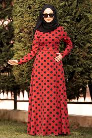 Nayla Collection Puantiyeli Kiremit Tesettur Elbise 1211krmt Tesetturisland Com Elbise Moda Stilleri Mankenler