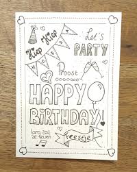 Handlettering Birthday Verjaardagskaart Ideeen Kaart Ideeen Verjaardag Verjaardagskaarten