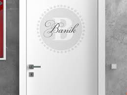 A | ve čtvrtém dílu zeptej se mě bude odpovídat záložník filip kaloč. Wandtattoo Banik Als Monogramm Turschild Oder Familienwappen