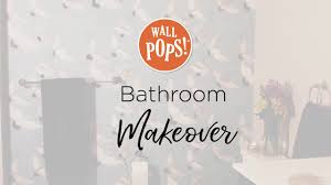 If you're looking for a quick update at a good price. Bathroom Makeover With Peel Stick Wallpaper Youtube
