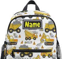 Mochila personalizada para niños y niñas, diseño de autos de excavadora,  mochila para jardín de infantes, escuela primaria, mochila preescolar con  ...