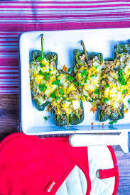 Low Carb Stuffed Poblano Peppers Nothing Dull About This Dinner