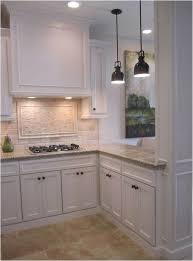 White Cabinets Stone Backsplash 2024