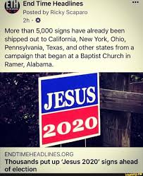 End Time Headlines Posted by Ricky Scaparo More than 5,000 signs have  already been shipped out