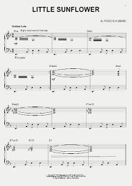 My arrangement of sunflower by post malone ft. Little Sunflower Piano Sheet Music Onlinepianist