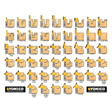 yonico 50 piece professional quality router bit set