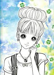 Epingle Sur Z Coloriages Pour Adulte De Style Girly Sur Fond Color