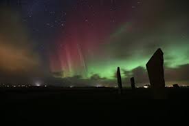 Northern Lights At The Standing Stones Of Stenness Photographed By John Wishart See The Northern Lights Standing Stone Northern Lights
