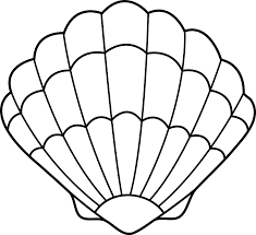 Seashell Coloring Pages For Kindergarten Educative Printable Seashell Drawing Seashells Template Coloring Pages