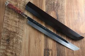 Sakai Takayuki Honyaki White Steel Mirrored Sakimaru Takohiki Japanese Chef Knife 330mm With Matsukawa Saya Knife Kitchen Knives Knife Design