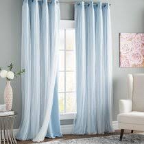 Living room curtains and drapes blue. Blue Curtains Drapes You Ll Love In 2021 Wayfair