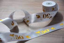 Tischband 1 M X 4 Cm Goldene Hochzeit 50 Goldene Hochzeit Tischband Hochzeit