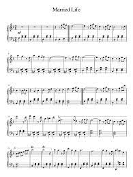 Print And Download In Pdf Or Midi Married Life Free Sheet Music For Piano Made By Iiraet Piano Sheet Music Popular Piano Sheet Music Sheet Music With Letters