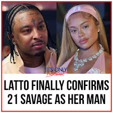 👀 The cat's out the bag! Latto finally confirmed she's with 21 Savage  after years of rumors. 💕 She called him her husband and proudly said, “My  man, my man, my man, my man!” 🔥