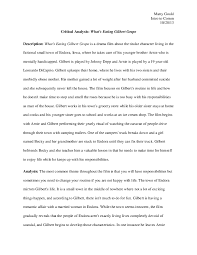 Doc Gilbert Grape Critical Analysis Matty Gould Academia Edu What's eating gilbert grape review!