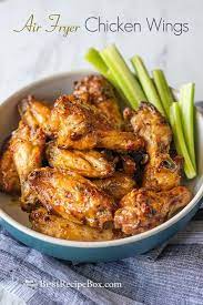 Air Fryer Chicken Wings Recipe Buffalo Crispy Keto Best Recipe Box Recipe Chicken Wing Recipes Wing Recipes Air Fry Chicken Wings