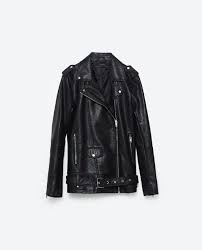 Afbeelding 11 Van Lang Jack In Leerlook Van Zara Leather Jacket Best Leather Jackets Jackets