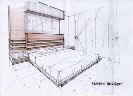Drawn Bedroom Basic Interior Design 279 Interior Design Basics Interior Design Sketches Design