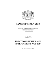 See full list on freespeech.fandom.com Act 301 Printing Presses And Publications Act 1984 Law Of Agency Search And Seizure