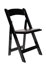 Folding chairs are comfortable, easy to transport, and are a great option for several different situations. Black Wood Folding Chair With Padded Seat Chiavari Chairs