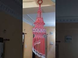 How To Make Big Macrame Jhumer Easily At Home Easy Making Method Design No 2 Part 1 Youtube Macrame Toran Designs Macrame Patterns Tutorials Jhumar