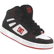 dc shoes pure high top skate shoes kids