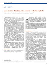 Por favor impresión en tinta nombre:. Pdf Tobacco As A Risk Factor For Survival Of Dental Implants