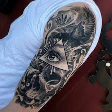 By combining personalization, such as names and family, as well as combining images of flora and greenery with the solid look of a fifty dollar bill, this tattoo is a. 125 Best Half Sleeve Tattoos For Men Cool Design Ideas In 2021