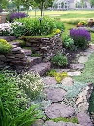 Dry Stacked Flagstone Raised Garden Beautiful Gardens Rock Garden