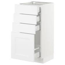 Sektion Base Cabinet With 4 Drawers White Maximera Axstad Matt White Ikea