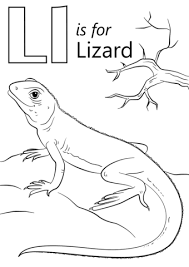 These animal alphabet coloring pages are free, printable fun and animal alphabet pages make learning letters fun! Letter L Is For Lizard Coloring Page From Letter L Category Select From 29062 Printable Crafts Letter A Coloring Pages Coloring Pages Alphabet Coloring Pages