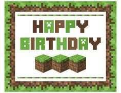 If you're into coloring, you might want to drop by our collection of minecraft coloring pages. Minecraft Birthday Card Template Printable Cards Design Templates