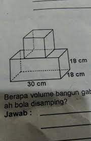 Gambar di samping menunjukkan sebuah penampang bola dan kerucut berada didalam tabung. Hitunglah Luas Permukaan Bangun Ruang Gabungan Di Samping Brainly Co Id