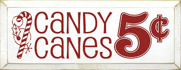 Candy Canes 5 Cents Textual Art Plaque In 2021 Christmas Signs Wood Candy Signs Candy Cane