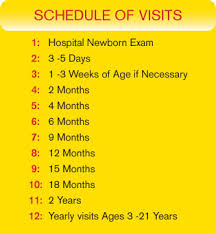 Kid Check Up Schedule Kids