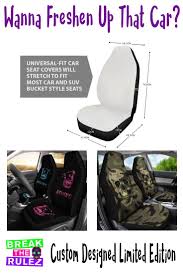 Freshen Up That Car With A Set Of Our Stunning Car Seat Covers Breaktherulez They Ll Fit Just About Any Car Seat And Will Carseat Cover Car Seats Seat Covers