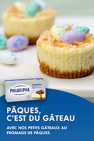 Petits Gateaux Au Fromage Philadelphia De Paques Qu Est Ce Qui Mijote De Kraft Recipe In 2020 Mini Cheesecake Recipes Mini Cheesecakes Yummy Food Dessert