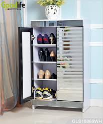 Kousi portable shoe rack organizer 48 pair tower shelf shoe storage cabinet stand expandable for heels, boots, slippers， 8 tier black. New Design For Ebay Amazon Furniture Wooden Shoe Storage Cabinet With Glass Mirror
